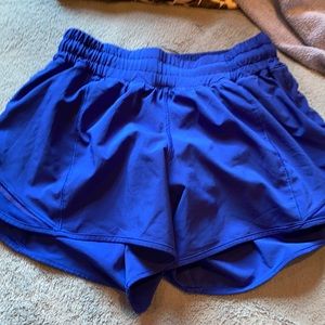 Bright blue lululemon shorts